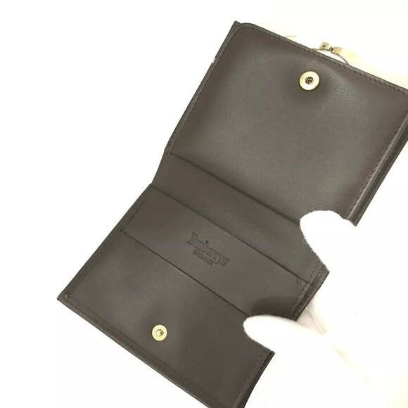 Authentic Burberrys Check Nylon and Leather Bifold Compact Kisslock Wallet - Picture 5 of 8